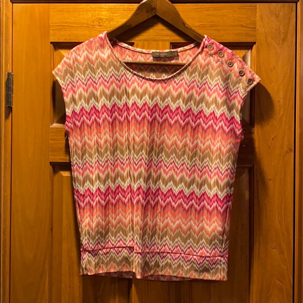The Limited capped-sleeve shirt